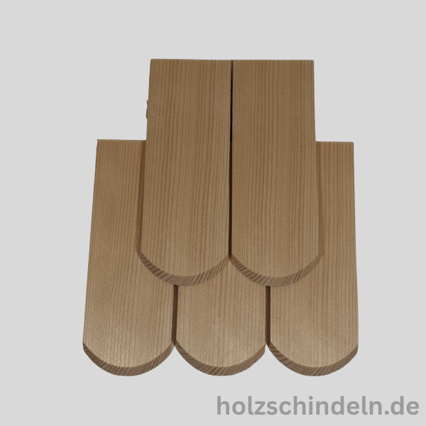 Fichtenschindeln gesägt 16x6 cm Rund gefast – Bild 3