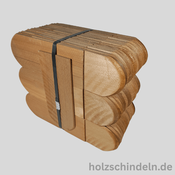 Rot-Zeder gesägt 25x10 cm Rund gefast