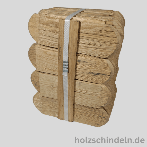 Eichenschindeln gespalten 20x7 cm rund gefast – Bild 2