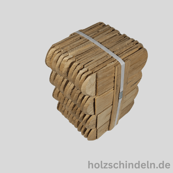 Eichenschindeln gespalten 20x7 cm rund gefast – Bild 3