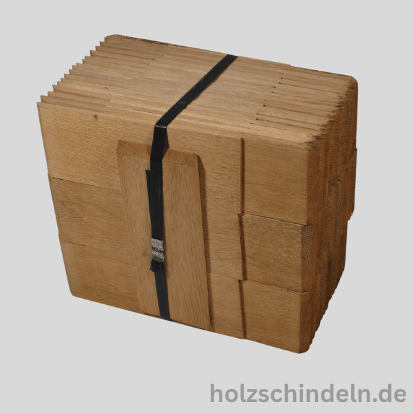 Eichenschindeln gesägt 20x8 cm rechteck gefast