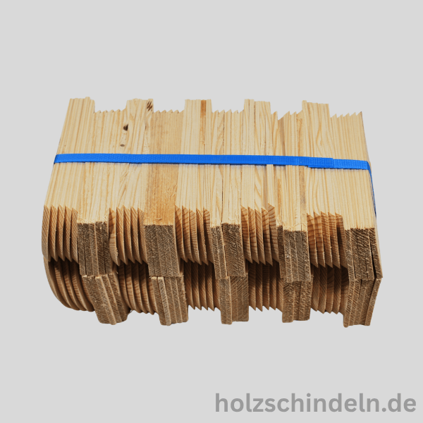 Fichtenschindeln gesägt 16x6 cm Rund gefast