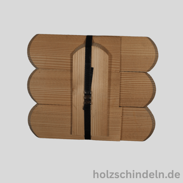 Fichtenschindeln gesägt 18x7 cm Rund gefast