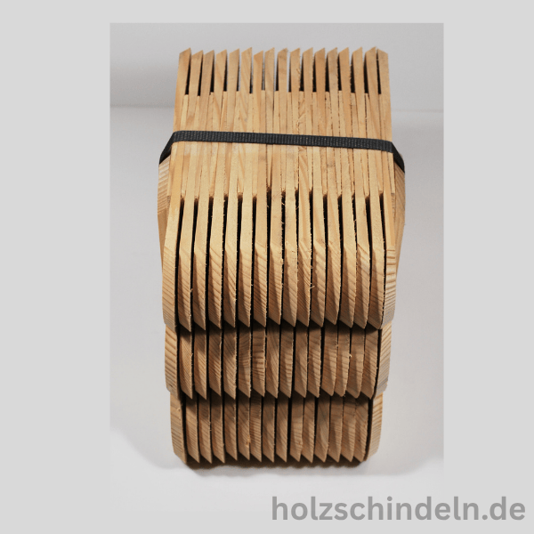 Fichtenschindeln gesägt 18x7 cm Rund gefast