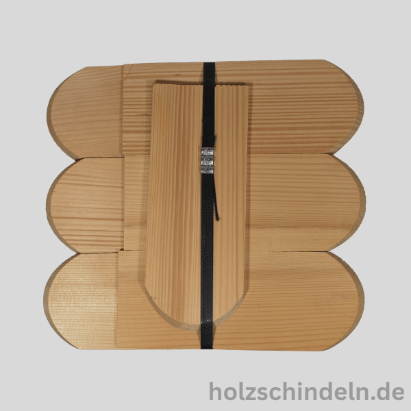 Fichtenschindeln gesägt 20x8 cm Rund gefast