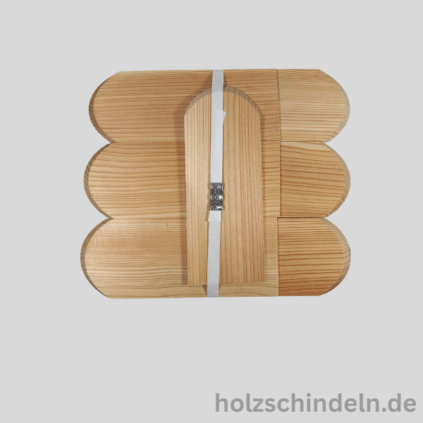 Lärchenschindeln gesägt 20x8 cm Rund gefast – Bild 3