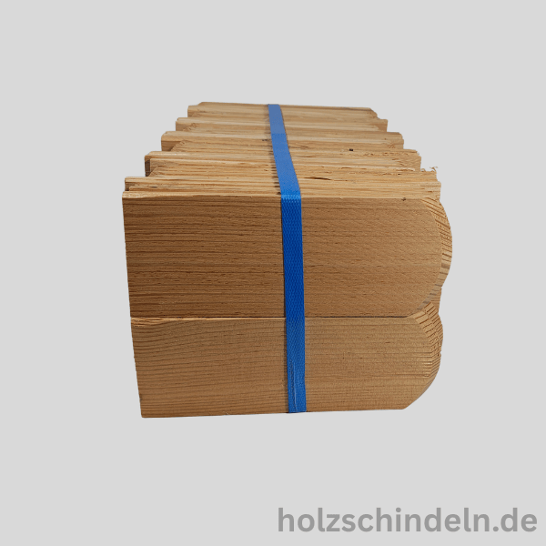 Lärchenschindeln gesägt 20x8 cm Rund – Bild 3