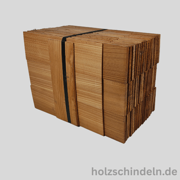 Lärchenschindeln gesägt 25x8 cm stumpf – Bild 2