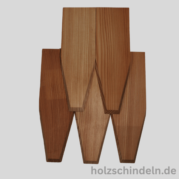 Lärchenschindeln gesägt 25x8 cm V-Form gefast