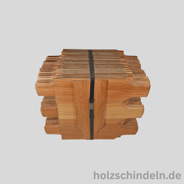 Lärchenschindeln gesägt 30x10 cm Schwalbenschwanz gefast – Bild 3